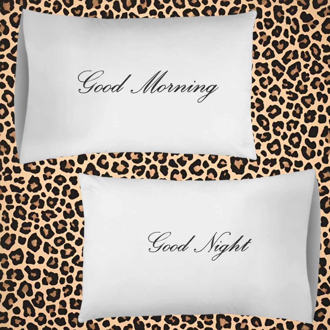Set of Two Personalized Embroidered His and Hers Standard/King Sized Pillow Cases I Pillow Cases I Embroidered Pillow Cases