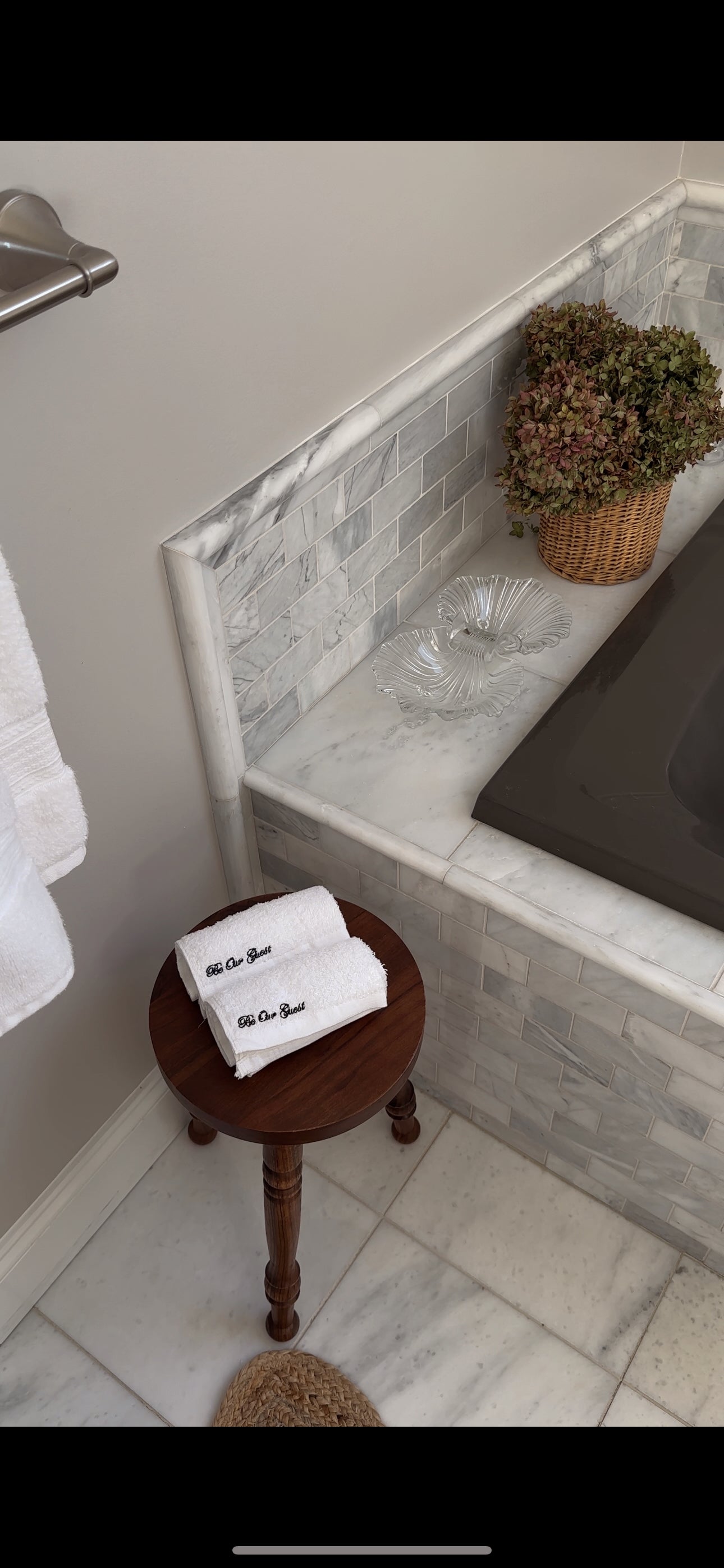 Custom Embroidered Face Towel | Monogrammed Towel | Inital Towel
