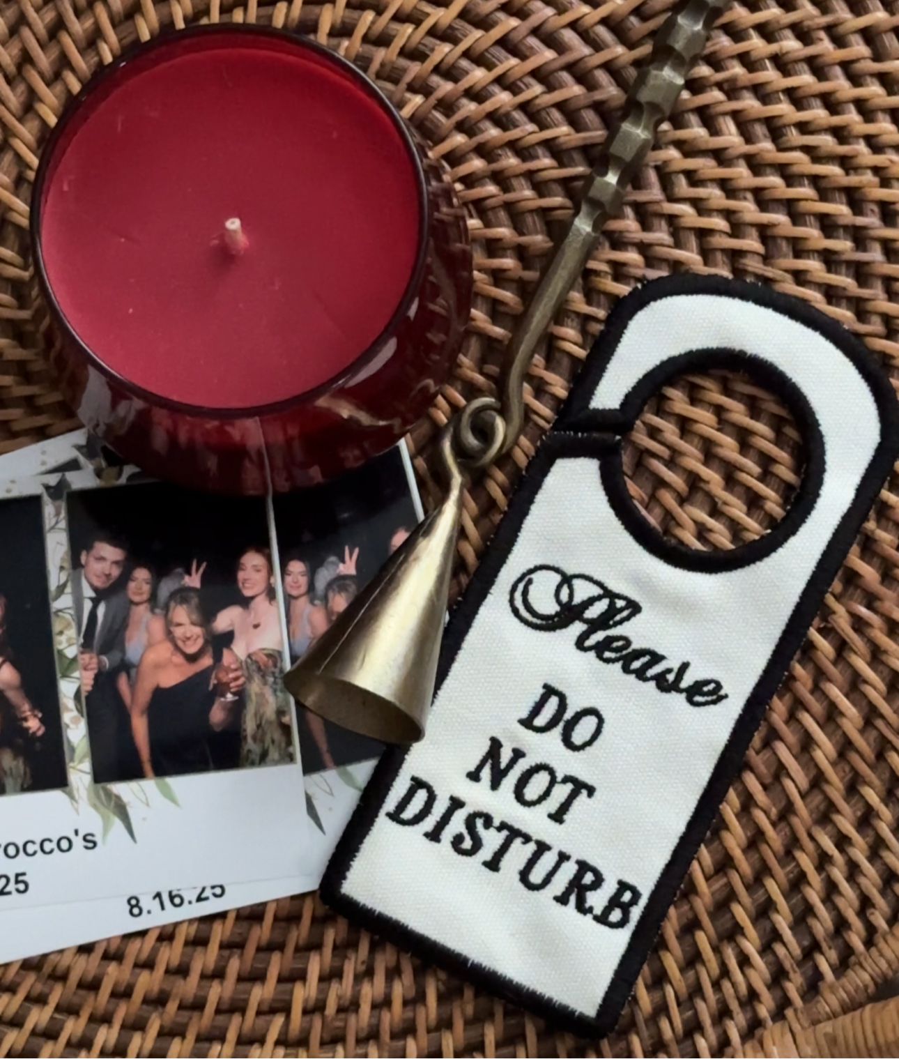 Handmade Embroidered Canvas Door Décor – ‘Please Leave by 9 PM’/‘Please Do Not Distrub’ | Personalizable | Do not disturb sign