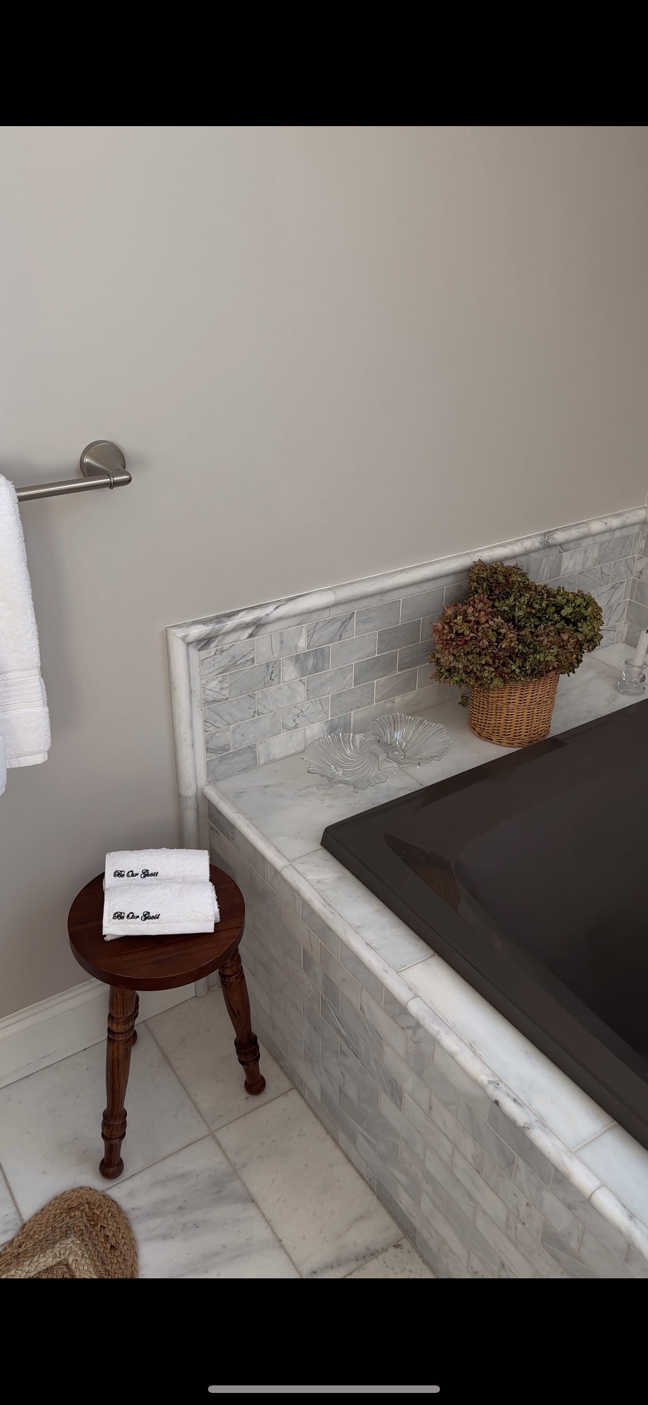 Custom Embroidered Face Towel | Monogrammed Towel | Inital Towel