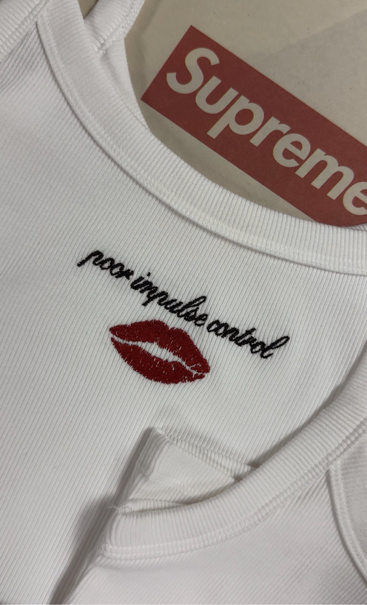 Personalized Embroidered Tank: Custom Text with Select Designs