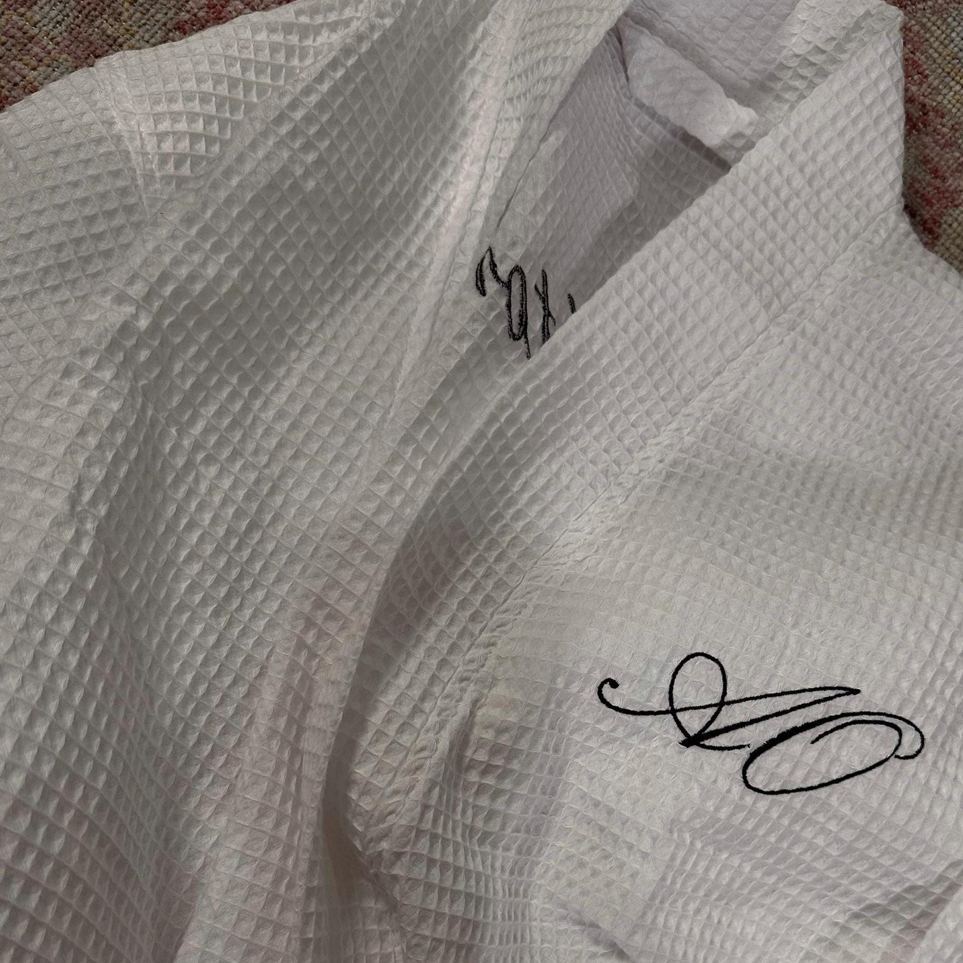 Personalized Embroidered Bath Robe | Monogrammed Embroidered Bath Robe | Custom Robe | Custom Embroidery