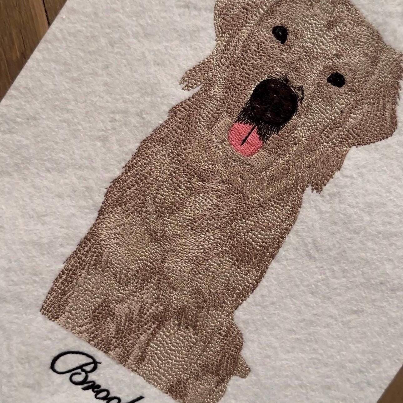 Custom Embroidered Animal Art for Framing - Handcrafted, Personalized Designs Perfect for Home Décor or Gifts