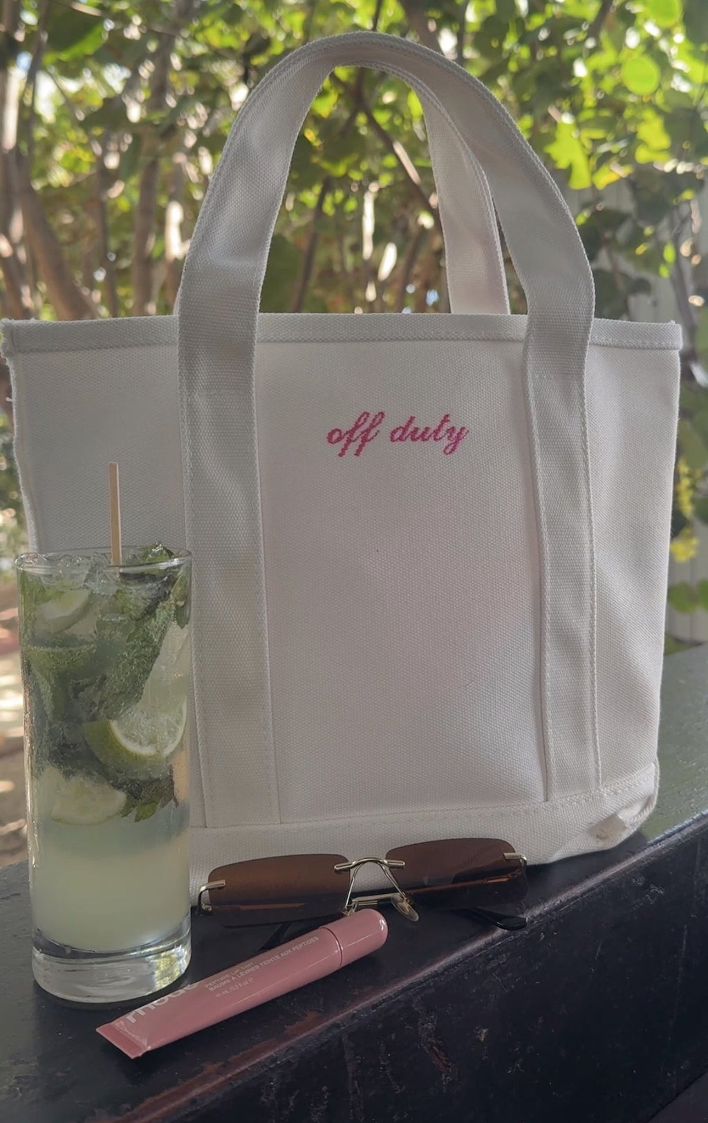 Custom Embroidered 14" Mini Small Cotton Canvas Tote Bag