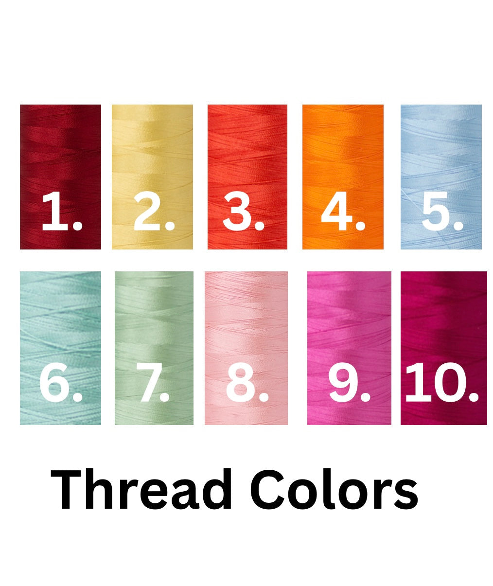 Embroidered Corduroy Cosmetic Bag: Personalized Makeup Bag