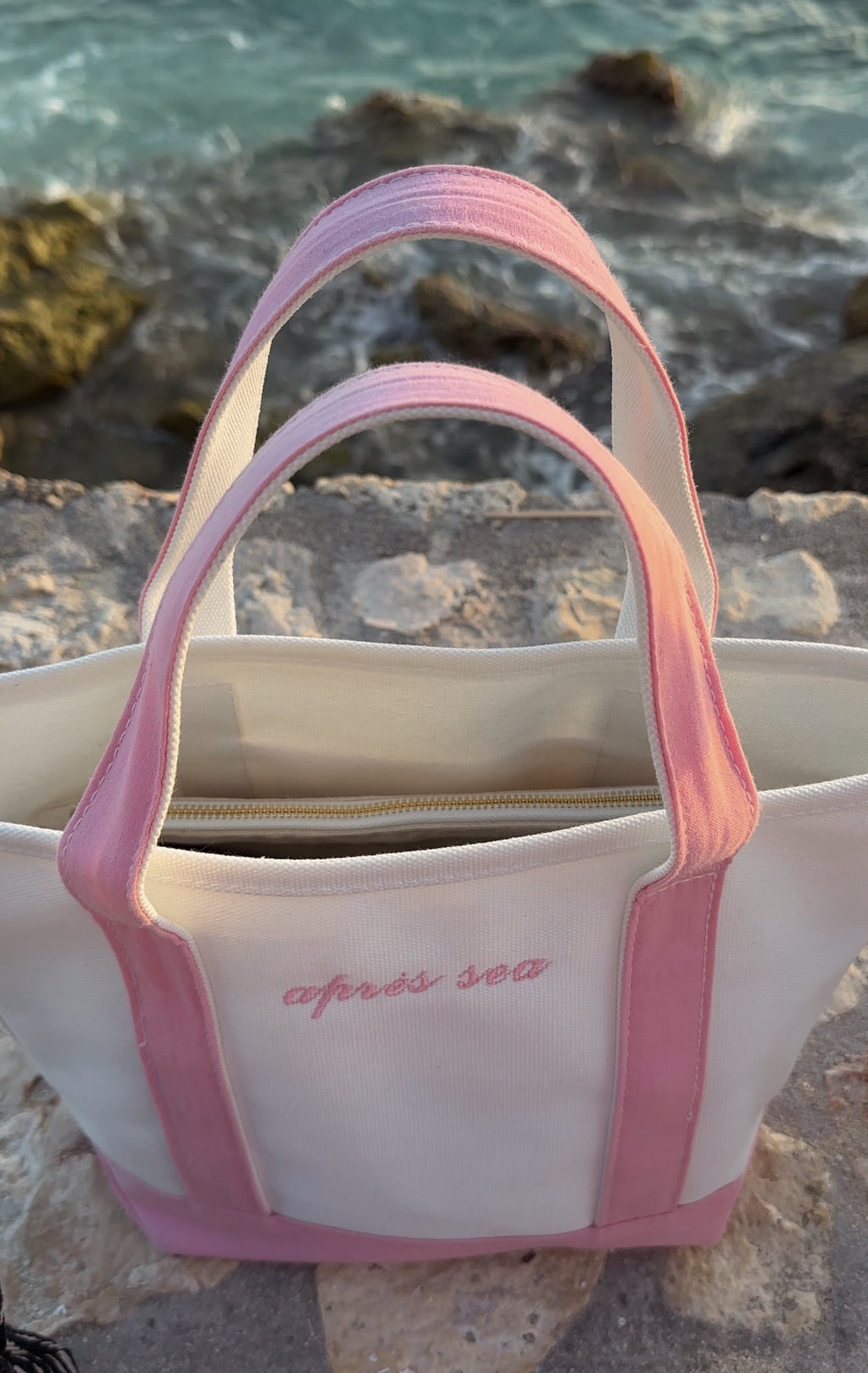 Custom Embroidered 14" Mini Small Cotton Canvas Tote Bag