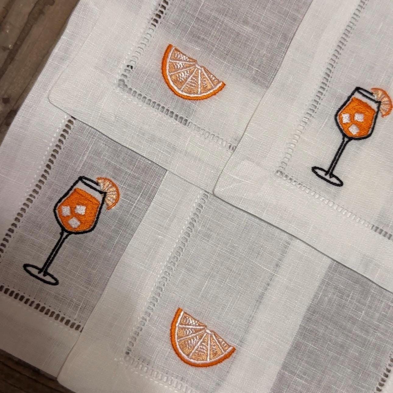 Sip & Serve Embroidered Cocktail Napkins I Cocktail napkins I Embroidered Cocktail Napkins | Bachelorette Party