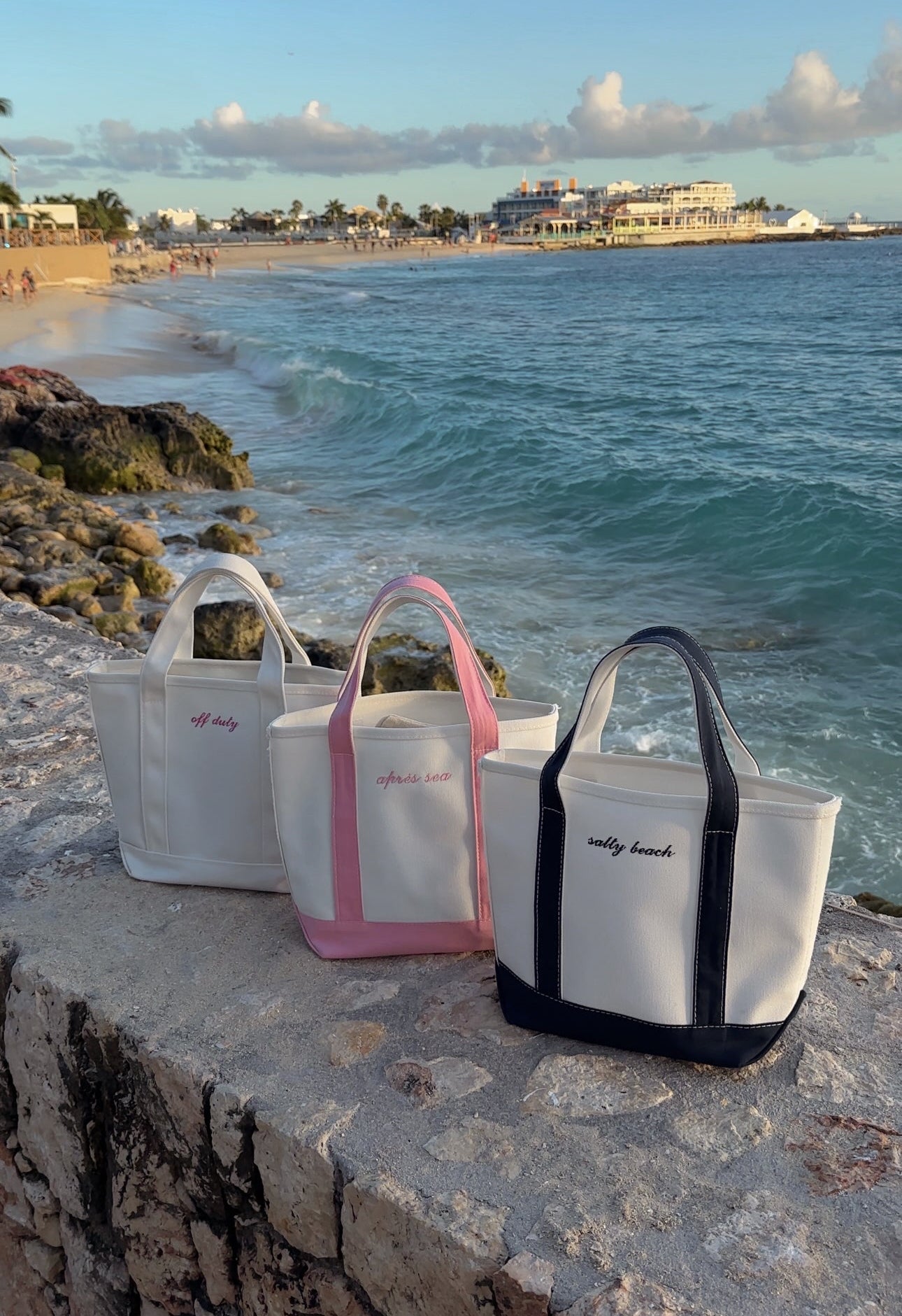 Custom Embroidered 14" Mini Small Cotton Canvas Tote Bag