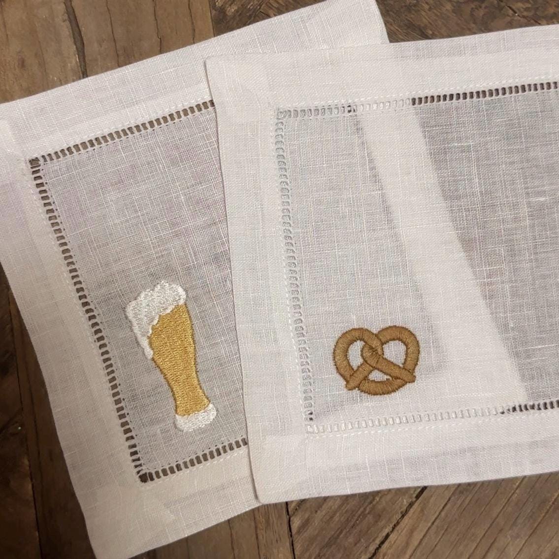Sip & Serve Embroidered Cocktail Napkins I Cocktail napkins I Embroidered Cocktail Napkins | Bachelorette Party