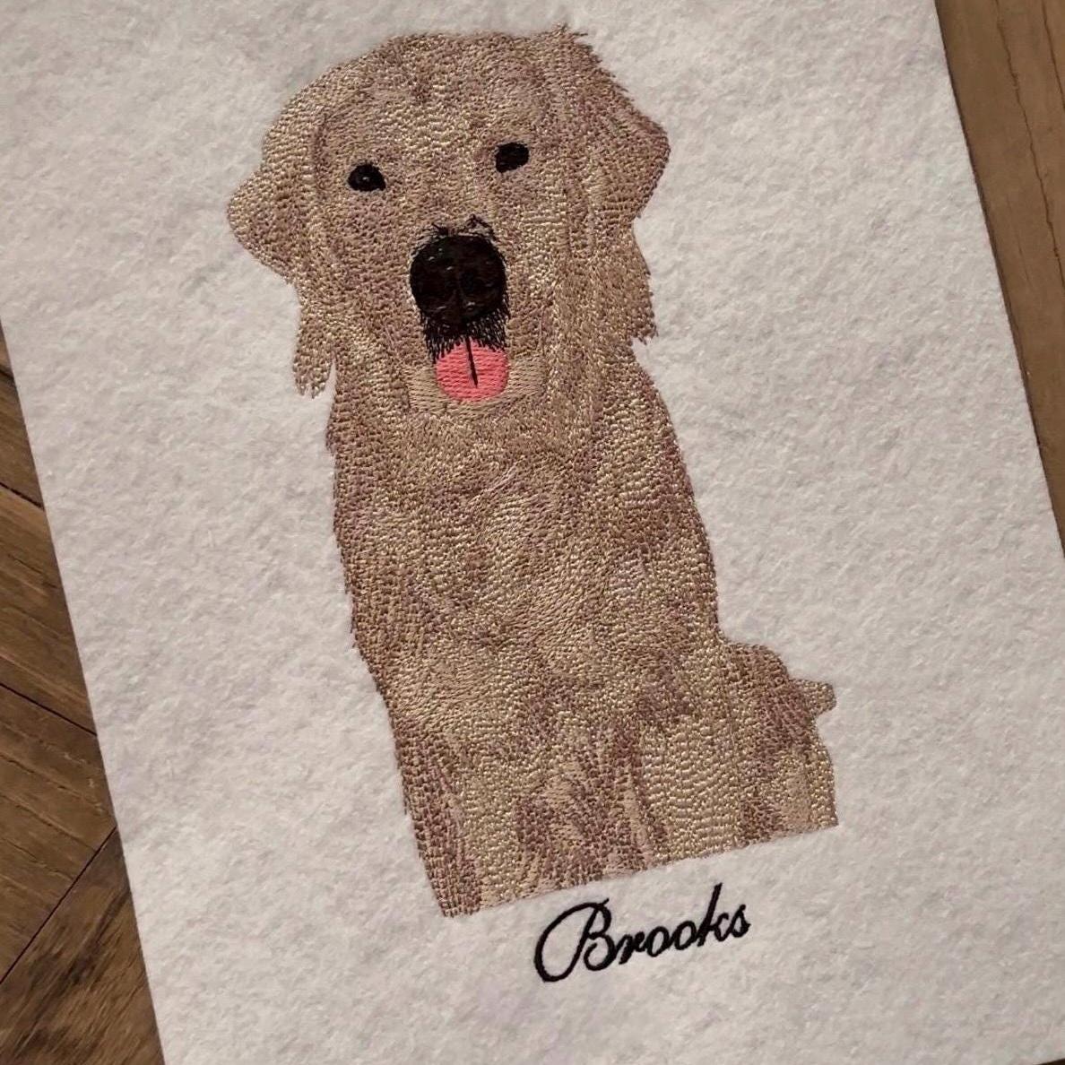 Custom Embroidered Animal Art for Framing - Handcrafted, Personalized Designs Perfect for Home Décor or Gifts