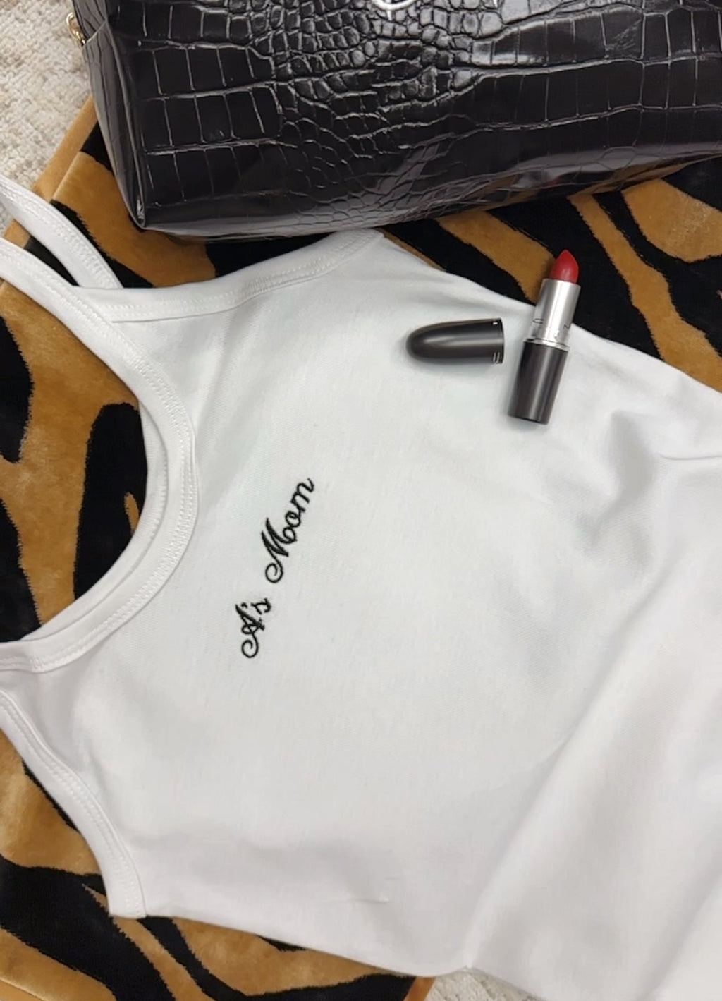 Personalized Embroidered Tank: Custom Text
