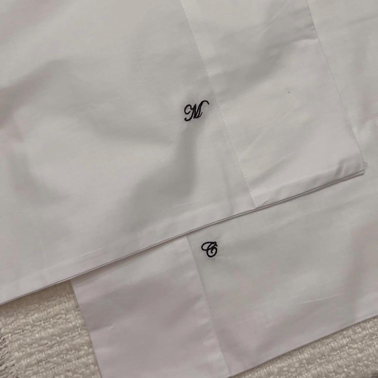 Set of Two Personalized Embroidered His and Hers Standard/King Sized Pillow Cases I Pillow Cases I Embroidered Pillow Cases