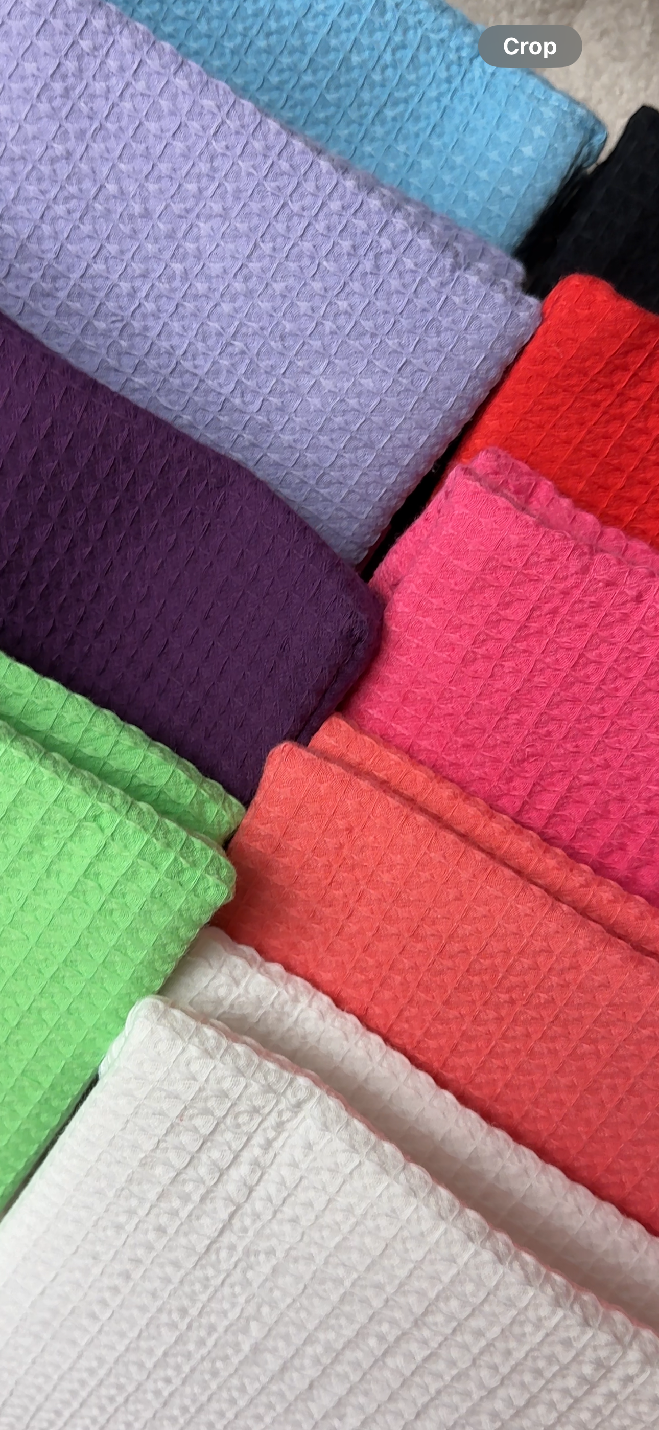 Embroidered Waffle Cosmetic Bag: Personalized Makeup Bag