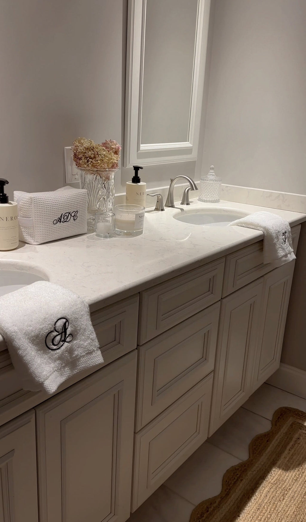 Custom Embroidered Hand Towel | 100% White Cotton Gift