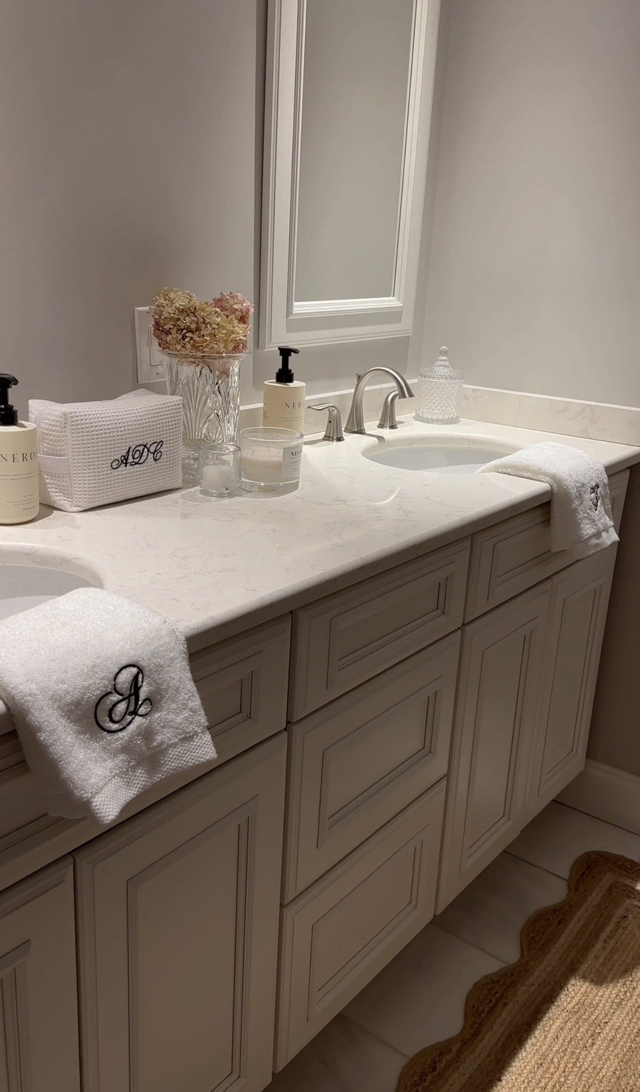 Custom Embroidered Hand Towel | 100% White Cotton Gift