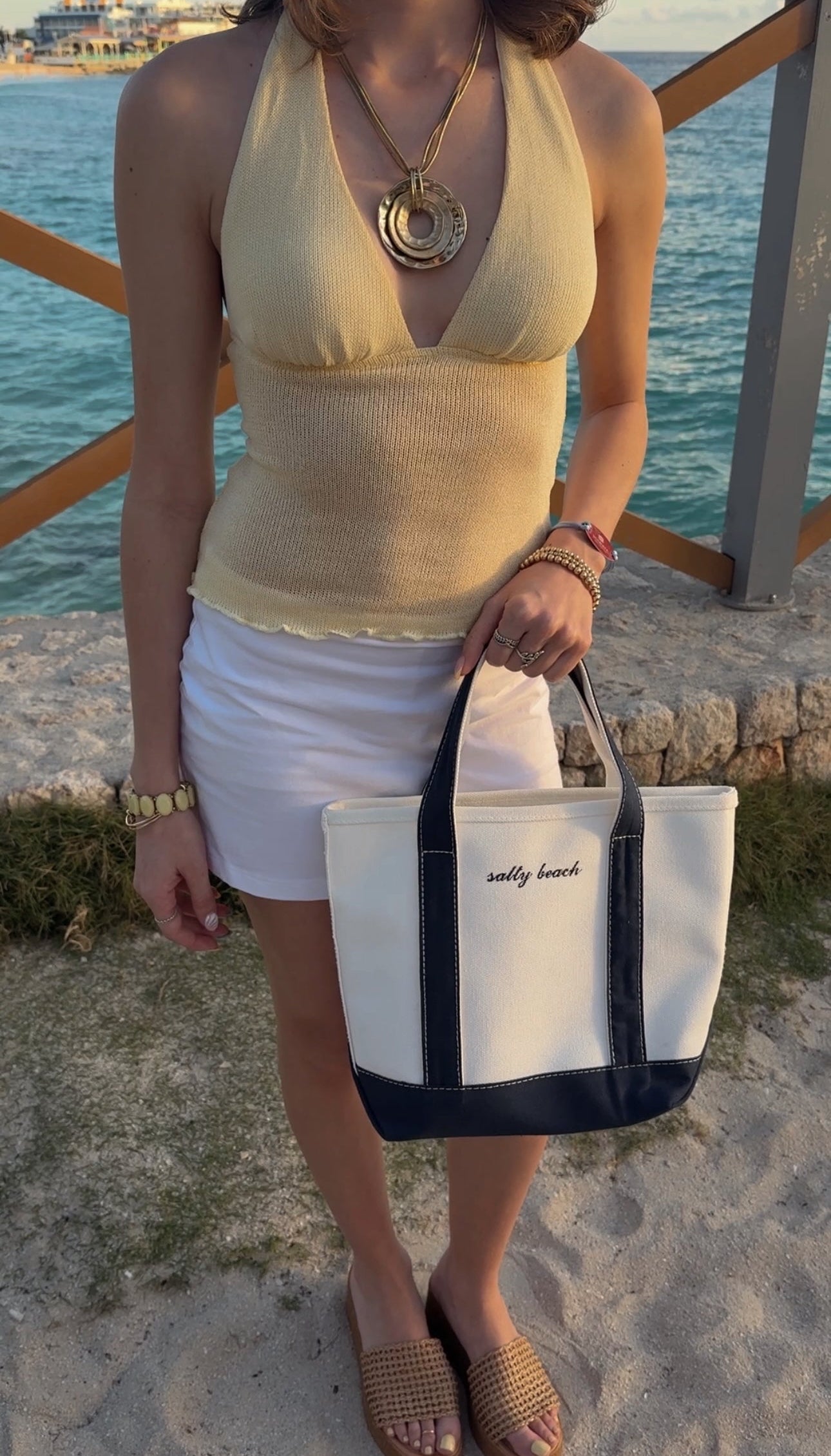 Custom Embroidered 14" Mini Small Cotton Canvas Tote Bag
