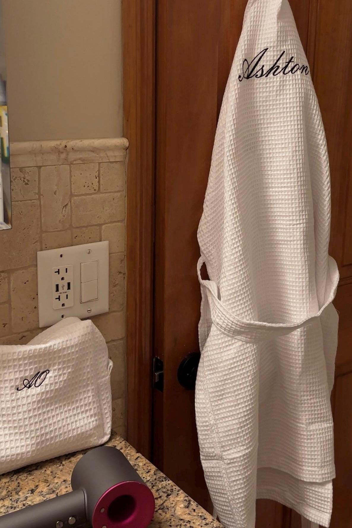 Personalized Embroidered Bath Robe | Monogrammed Embroidered Bath Robe | Custom Robe | Custom Embroidery