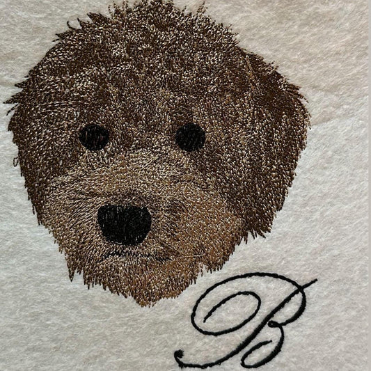 Custom Embroidered Animal Art for Framing - Handcrafted, Personalized Designs Perfect for Home Décor or Gifts