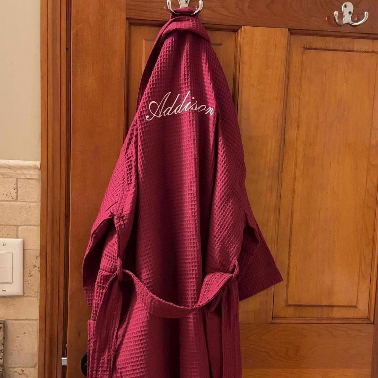Personalized Embroidered Bath Robe | Monogrammed Embroidered Bath Robe | Custom Robe | Custom Embroidery